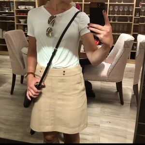H&M Camel A-line Short Skirt Size 4
